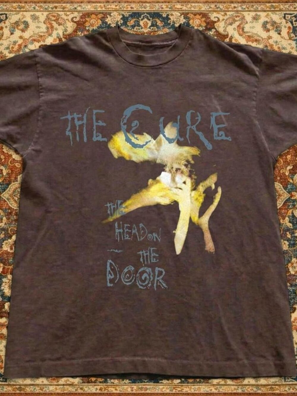The Cure The Head On The Door Brown Band T-shirt